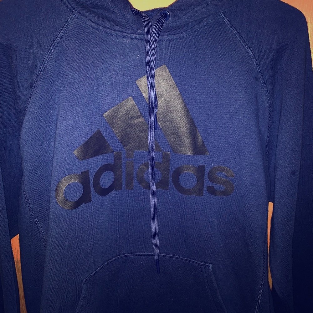 Adidas Blue Hoodie Size Men’s Medium cute and warm